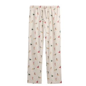 VIRAL NWT Sold Out Gap PJ Pants Women’s Flannel Dachshund Christmas Pajamas